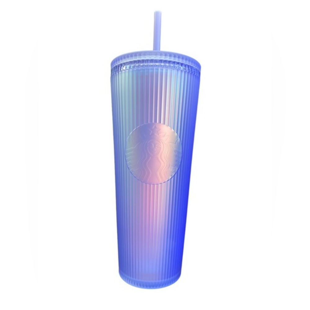 Starbucks 2023 purple bright lined holographic venti tumbler HTF limited NEW